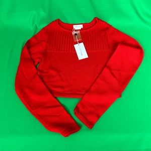 NWT Ladies Lovers + Friends Cropped Pullover. Size L.